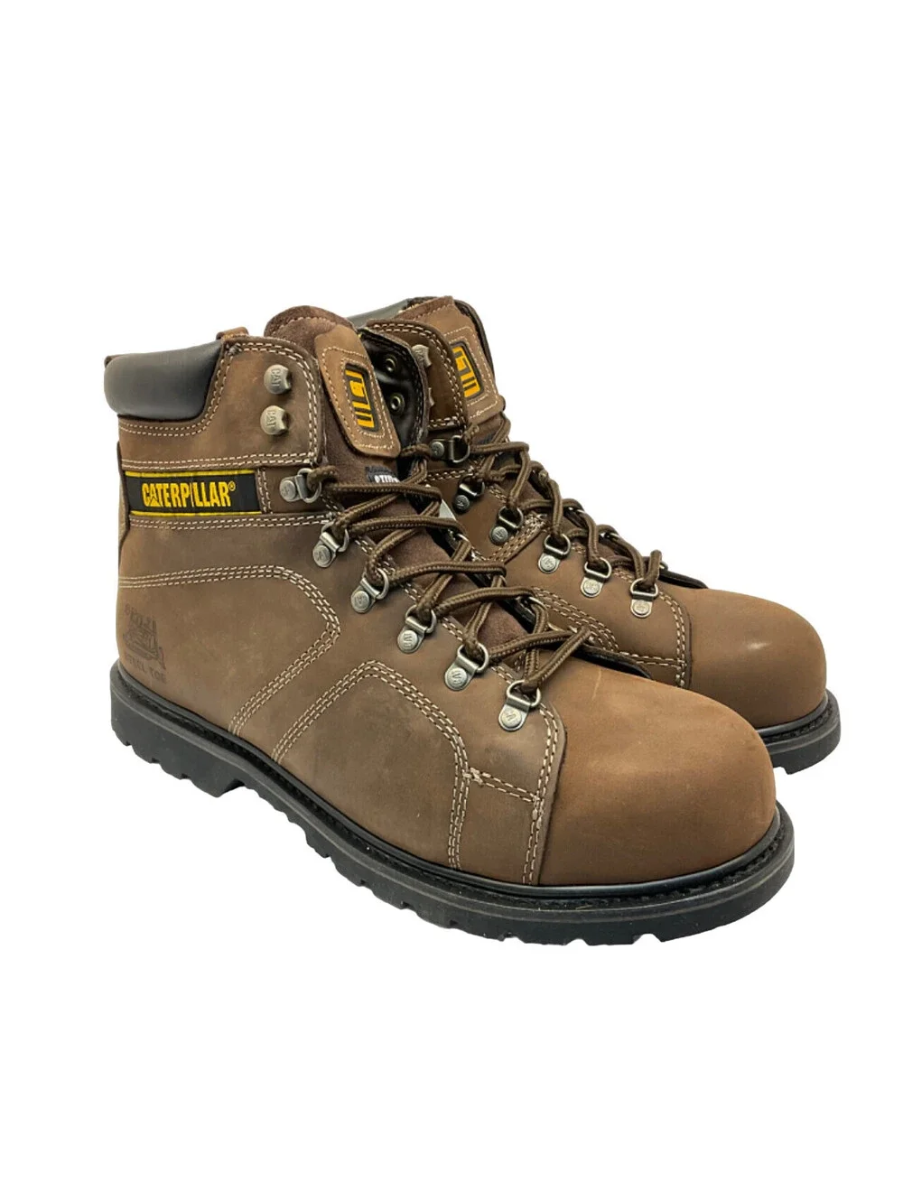 Caterpillar Men’s 6” Silverton EH Steel Toe Work Boots P89701 Brown Size 14M